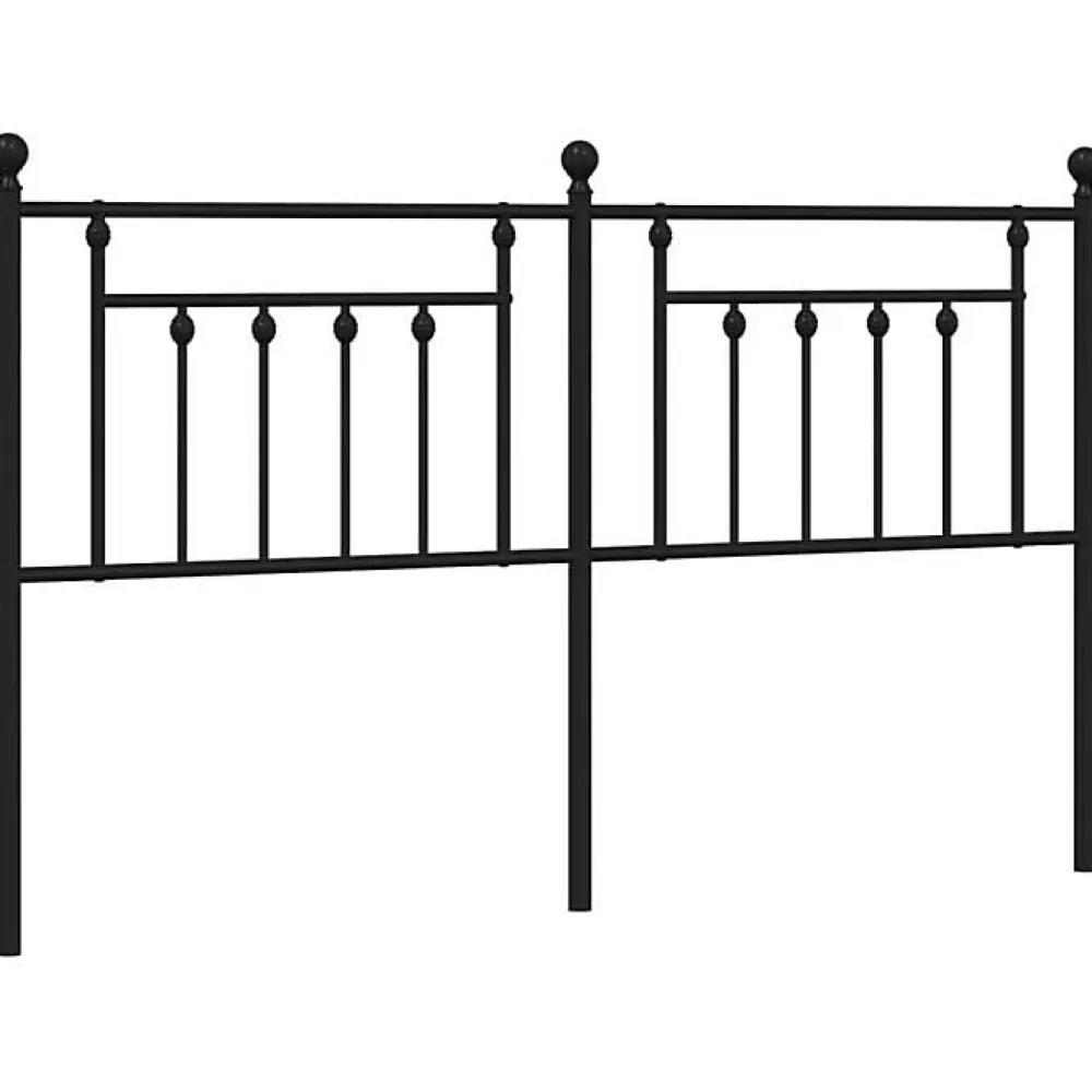 Vidaxl Tête de lit métal noir 160 cm 353572* Tête De Lit