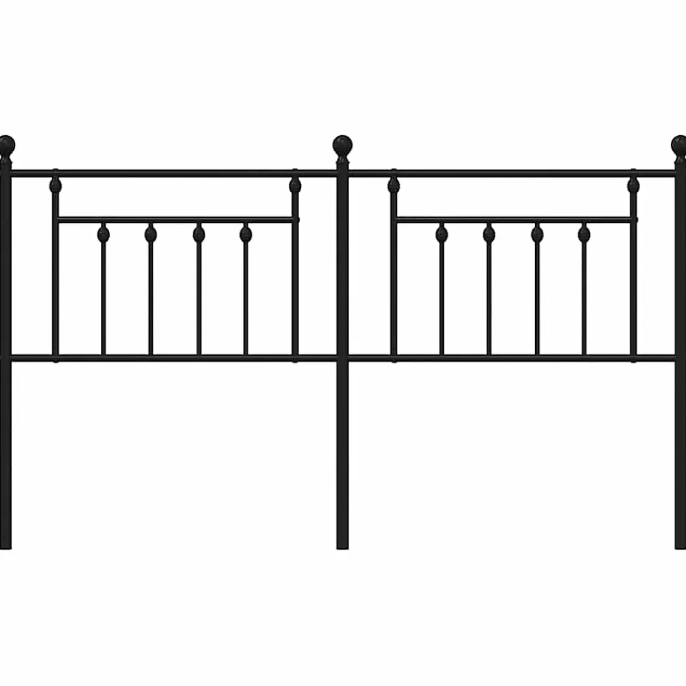 Vidaxl Tête de lit métal noir 160 cm 353572* Tête De Lit
