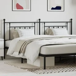 Tête de lit métal noir 200 cm 353575>Vidaxl Hot