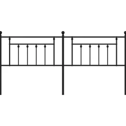 Tête de lit métal noir 200 cm 353575><noscript><img width=