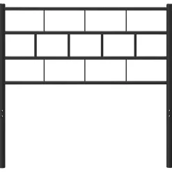 Tête de lit métal noir 75 cm 355685><noscript><img width=