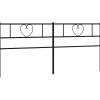 Vidaxl Tête de lit métal noir 200 cm 355501* Tête De Lit