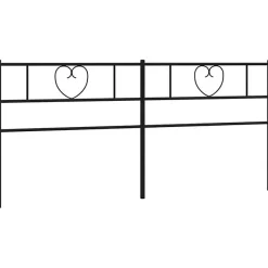 Vidaxl Tête de lit métal noir 200 cm 355501* Tête De Lit