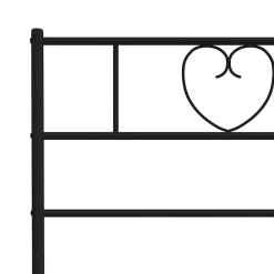 Vidaxl Tête de lit métal noir 200 cm 355501* Tête De Lit