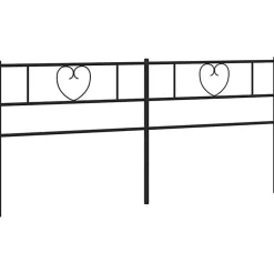 Vidaxl Tête de lit métal noir 200 cm 355501* Tête De Lit