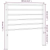Vidaxl Tête de lit métal noir 100 cm 352348* Tête De Lit