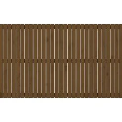 Tête de lit murale Marron miel 185x3x110 cm Bois massif de pin 824966><noscript><img width=