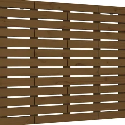 Vidaxl Tête de lit murale Marron miel 96x3x91,5 cm Bois massif de pin 824676* Tête De Lit