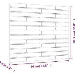 Vidaxl Tête de lit murale Marron miel 96x3x91,5 cm Bois massif de pin 824676* Tête De Lit