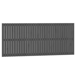 Vidaxl Tête de lit murale Gris 204x3x90 cm Bois massif de pin 824880* Tête De Lit