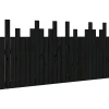 Tête de lit murale Noir 166x3x80 cm Bois massif de pin 824812>Vidaxl Discount