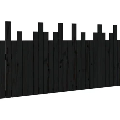 Tête de lit murale Noir 166x3x80 cm Bois massif de pin 824812>Vidaxl Discount