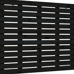 Tête de lit murale Noir 126x3x91,5 cm Bois massif de pin 824682>Vidaxl Best