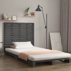 Tête de lit murale Gris 81x3x91,5 cm Bois massif de pin 824695>Vidaxl New