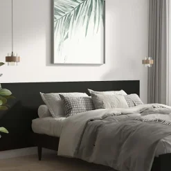 Vidaxl Tête de lit murale Noir 240x1,5x80 cm Bois d'ingénierie 811053* Tête De Lit