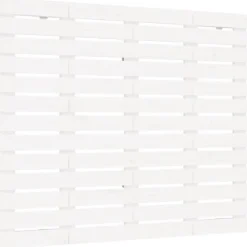 Tête de lit murale Blanc 146x3x91,5 cm Bois massif de pin 824684>Vidaxl Online