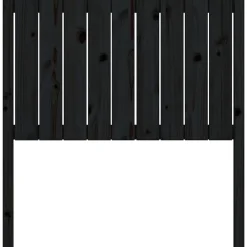 Vidaxl Tête de lit Noir 95,5x4x100 cm Bois massif de pin 818854* Tête De Lit