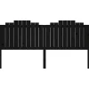 Vidaxl Tête de lit Noir 206x4x110 cm Bois massif de pin 818494* Tête De Lit