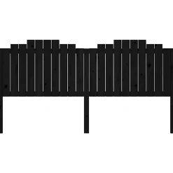 Vidaxl Tête de lit Noir 206x4x110 cm Bois massif de pin 818494* Tête De Lit