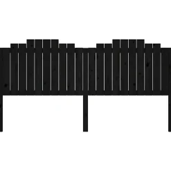 Vidaxl Tête de lit Noir 206x4x110 cm Bois massif de pin 818494* Tête De Lit