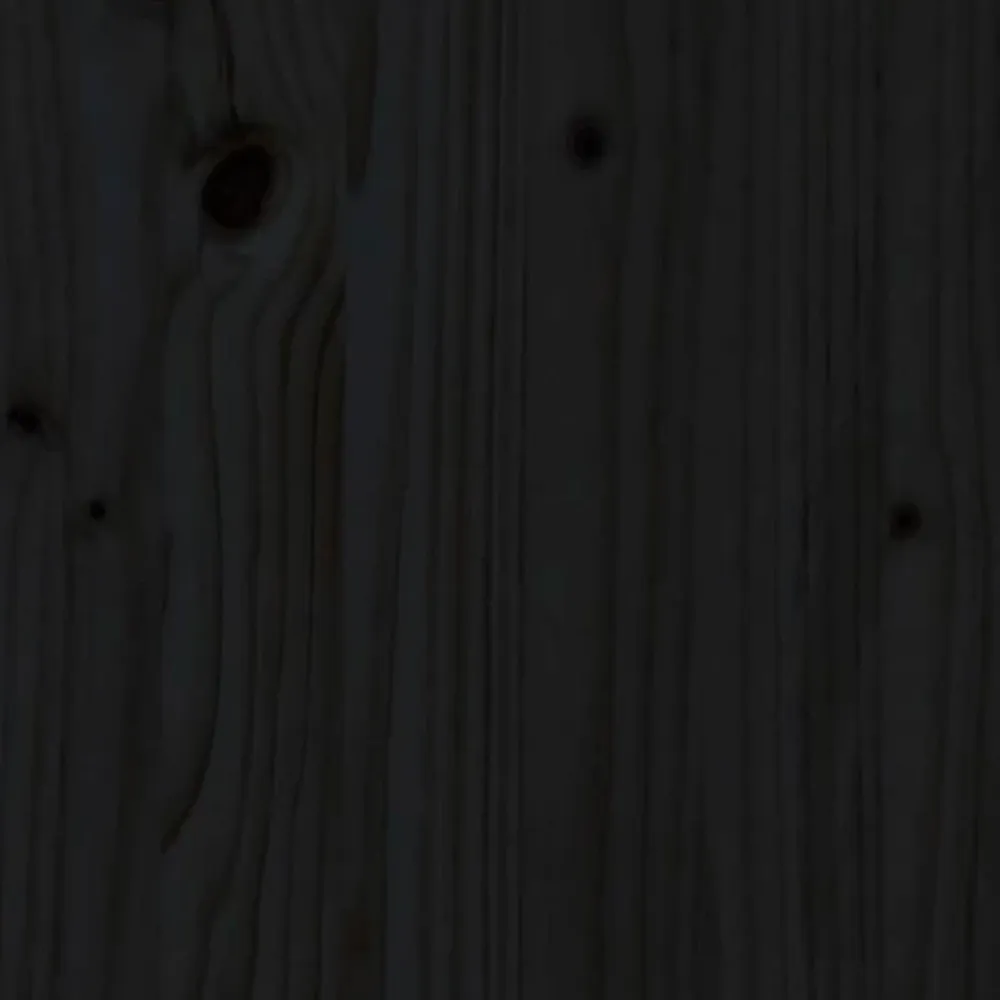Vidaxl Tête de lit Noir 206x4x110 cm Bois massif de pin 818494* Tête De Lit