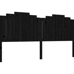 Vidaxl Tête de lit Noir 206x4x110 cm Bois massif de pin 818494* Tête De Lit