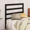 Vidaxl Tête de lit Noir 95x4x100 cm Bois massif de pin822236* Tête De Lit