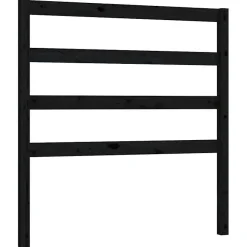 Vidaxl Tête de lit Noir 95x4x100 cm Bois massif de pin822236* Tête De Lit