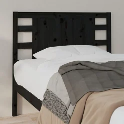 Tête de lit Noir 106x4x100 cm Bois massif de pin 818759><noscript><img width=