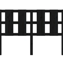 Vidaxl Tête de lit Noir 145,5x4x100 cm Bois massif de pin 817994* Tête De Lit