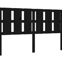 Tête de lit Noir 155,5x4x100 cm Bois massif de pin 817999>Vidaxl Outlet