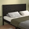 Tête de lit Noir 141x4x100 cm Bois massif de pin 819019>Vidaxl Clearance