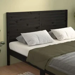 Tête de lit Noir 141x4x100 cm Bois massif de pin 819019>Vidaxl Clearance