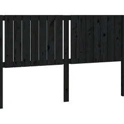 Vidaxl Tête de lit Noir 165,5x4x100 cm Bois massif de pin 818884* Tête De Lit