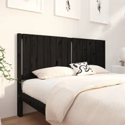 Vidaxl Tête de lit Noir 165,5x4x100 cm Bois massif de pin 818884* Tête De Lit
