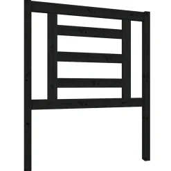 Tête de lit Noir 81x4x100 cm Bois massif de pin 818799>Vidaxl Best