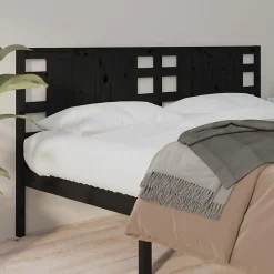 Vidaxl Tête de lit Noir 166x4x100 cm Bois massif de pin 818784* Tête De Lit