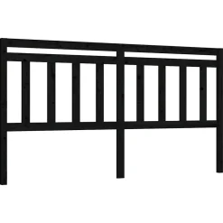 Vidaxl Tête de lit Noir 206x4x100 cm Bois massif de pin 814118* Tête De Lit