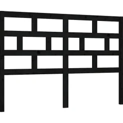 Tête de lit Noir 156x4x100 cm Bois massif de pin>Vidaxl Sale