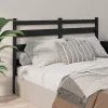 Vidaxl Tête de lit Noir 126x4x100 cm Bois massif de pin 818414* Tête De Lit