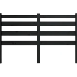 Vidaxl Tête de lit Noir 126x4x100 cm Bois massif de pin 818414* Tête De Lit