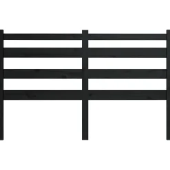 Vidaxl Tête de lit Noir 126x4x100 cm Bois massif de pin 818414* Tête De Lit