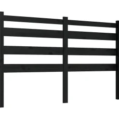 Vidaxl Tête de lit Noir 126x4x100 cm Bois massif de pin 818414* Tête De Lit