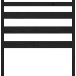 Tête de lit Noir 81x4x100 cm Bois massif de pin 818399><noscript><img width=