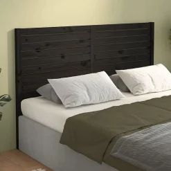 Vidaxl Tête de lit Noir 146x4x100 cm Bois massif de pin 819024* Tête De Lit