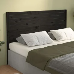 Vidaxl Tête de lit Noir 146x4x100 cm Bois massif de pin 819024* Tête De Lit
