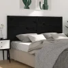 Vidaxl Tête de lit Noir 206x4x100 cm Bois massif de pin 818744* Tête De Lit