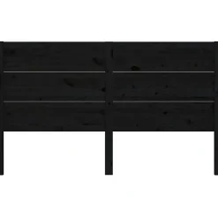 Vidaxl Tête de lit Noir 206x4x100 cm Bois massif de pin 818744* Tête De Lit