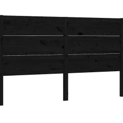 Vidaxl Tête de lit Noir 206x4x100 cm Bois massif de pin 818744* Tête De Lit