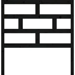 Vidaxl Tête de lit Noir 106x4x100 cm Bois massif de pin* Tête De Lit